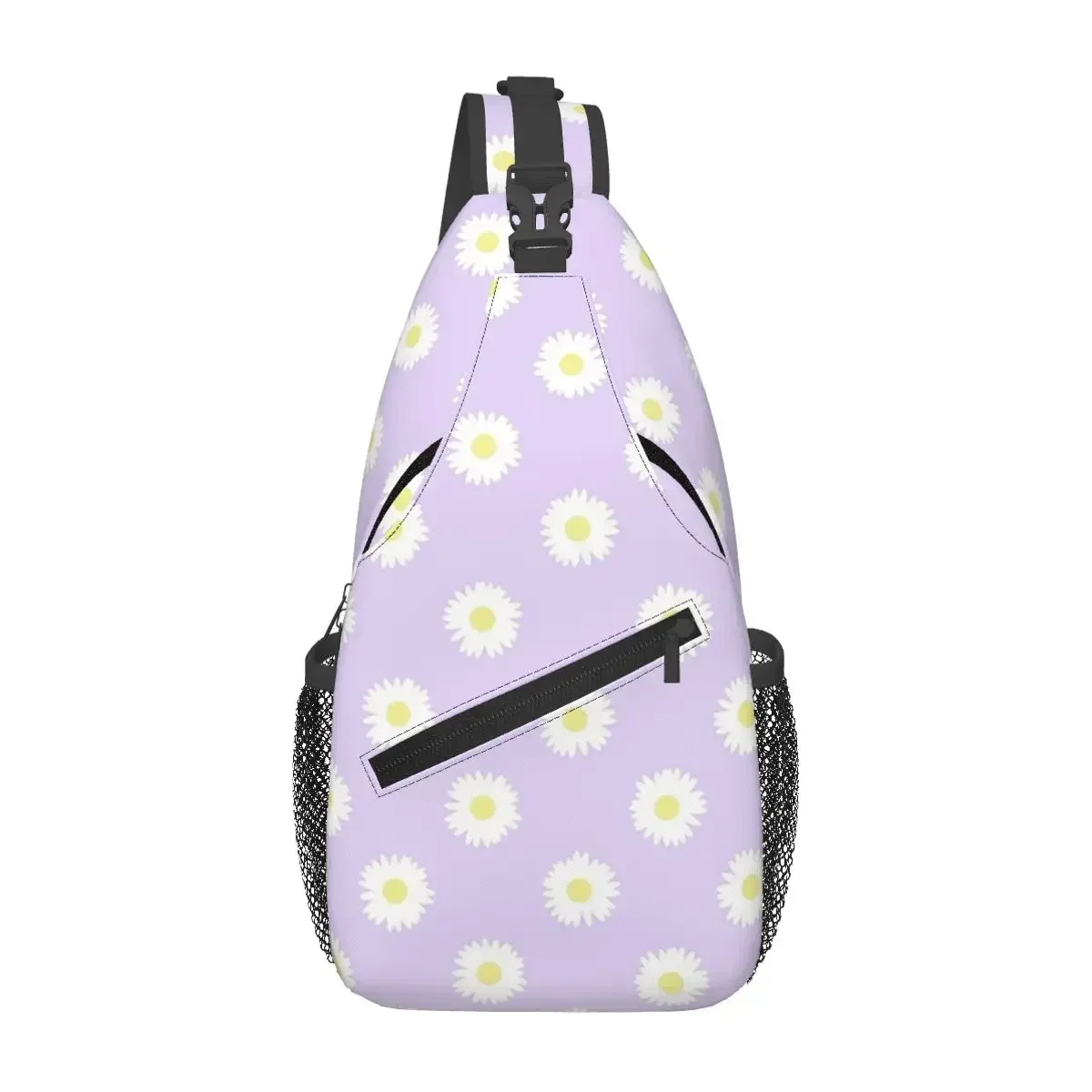 

Daisy Pastel Aesthetic Daisies Flower Cottagecore Chest Bag Men Sling Crossbody Backpack Chest Bag Hiking Daypack Shoulder Bag