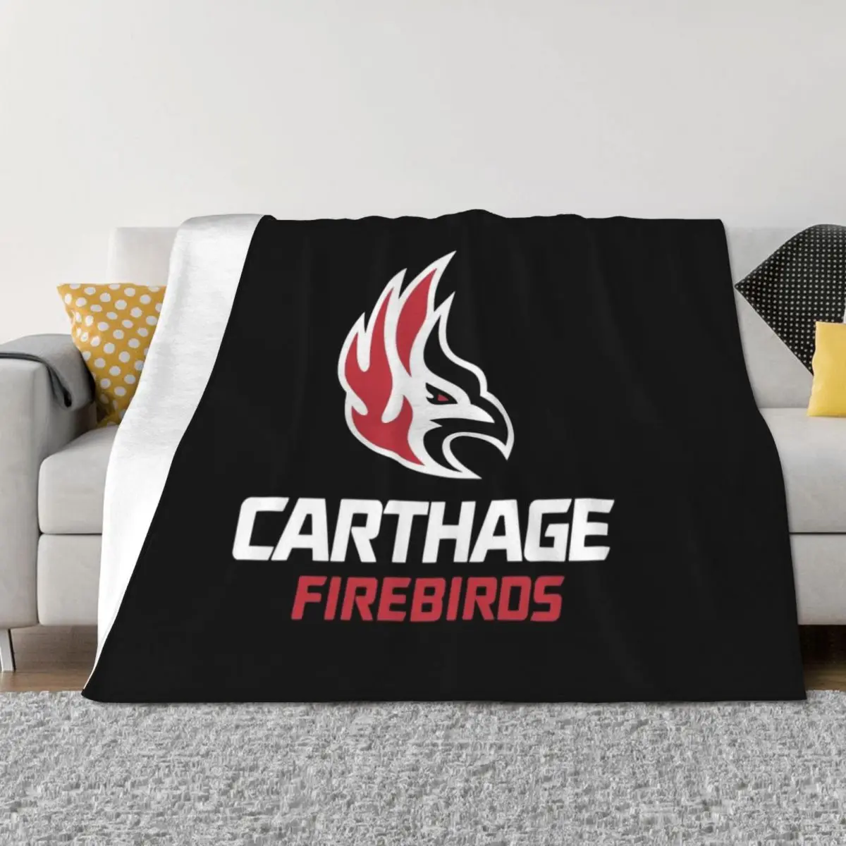 

Carthage firebirds, Athletics teams, merch Throw Blanket Luxury Thicken Hairys for sofa Blankets