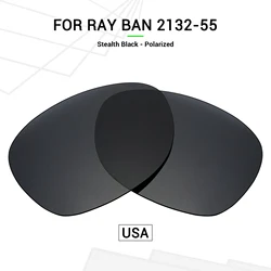 SNARK POLARIZED Replacement Lenses for RayBan Wayfarer RB2132 55mm Sunglasses - Multiple Options