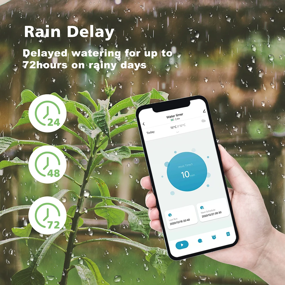 Smart Water Valve Garden sistema di irrigazione automatica Smart Garden Timer di irrigazione Wifi Controller automatico di irrigazione a goccia