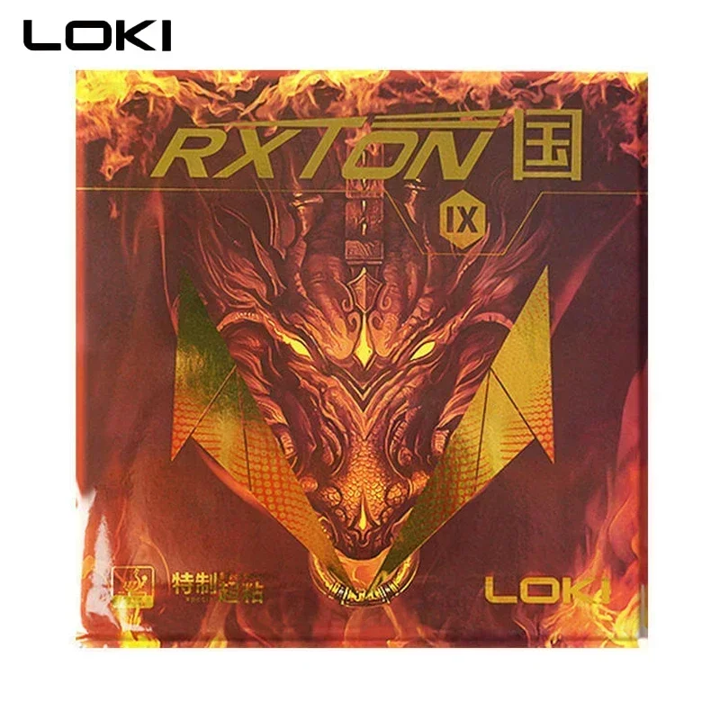 LOKI RXTON 9 Table Tennis Rubber Super Sticky Pips-in Internal Energy Ping Pong Rubber with Blue Cake Sponge Fast Attack and Arc