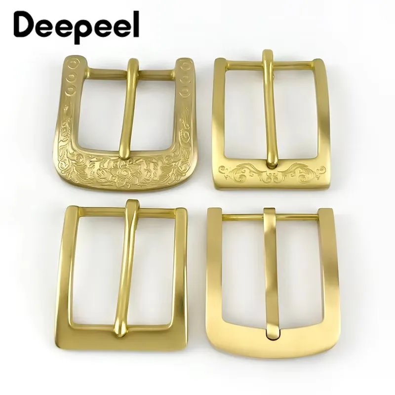 

1Pc Deepeel 40mm Brass Belt Buckles Single Pin Buckle for Waistband Bags Strap Garment Leather Craft Replacement Accessories