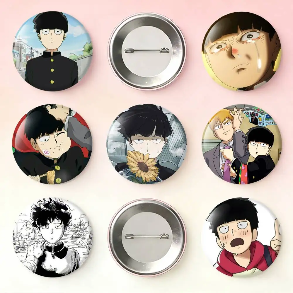 

M-Mob P-Psycho 100 Badges 25 32 44 58 75 mm Round Fans Collect Friends Gifts Brooch Souvenir