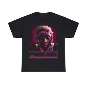 YOUNG THUG Free Thug T-SHIRT | Rap Tee Concert Merch Kanye Thugger Slime Season | Pink Rare Hip Hop Graphic Print |