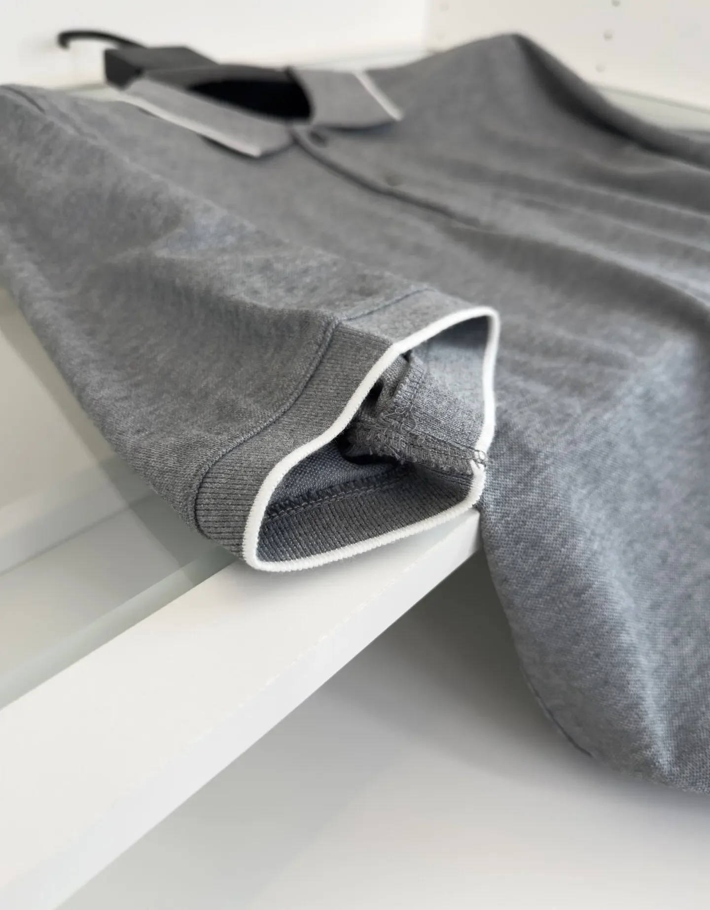 

Мужская рубашка-поло с лацканами в стиле BC Italian old money, коллекция 26ss, повседневный стиль.