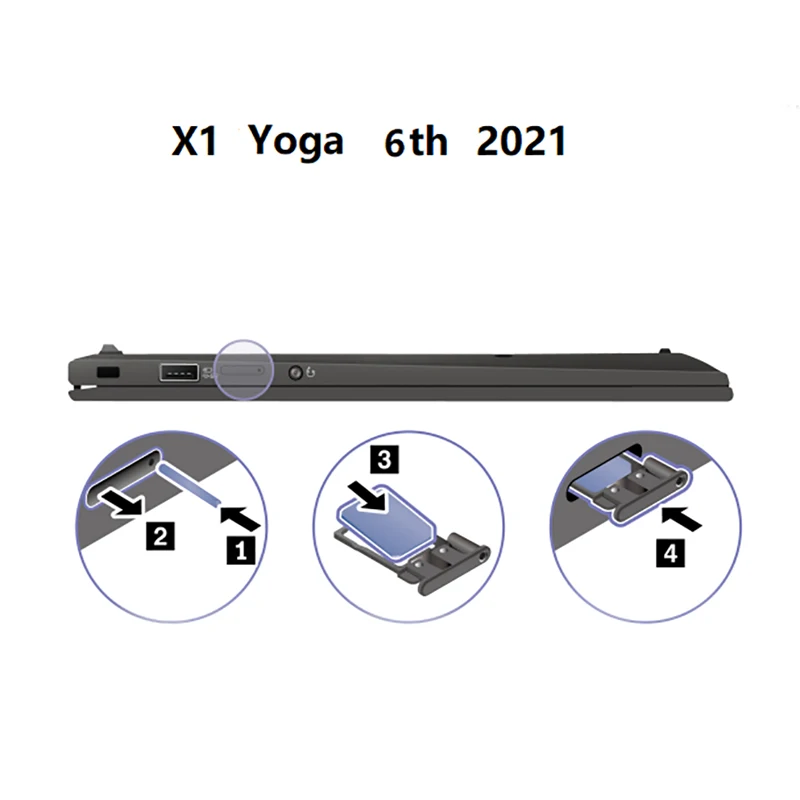 Imagem -03 - Thinkpad x1 Yoga 4g Sim Card Tray Slot Original °2023 ° 2023 ° 2023 ° 2023 ° 2023