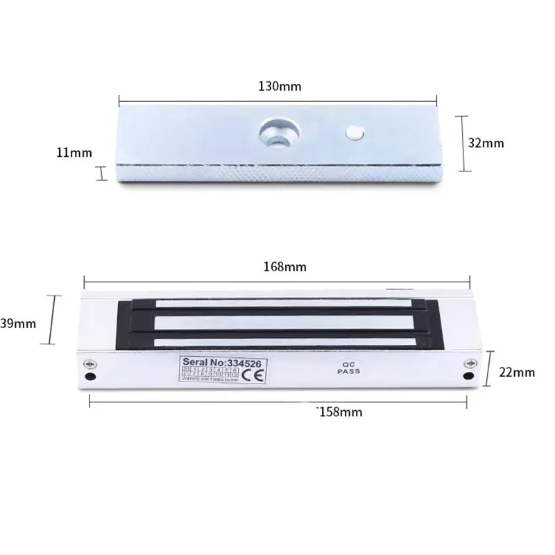 

DC12V 180kg 350Lbs EM Lock Electromagnetic Door Lock For Access Control System Escaping Room