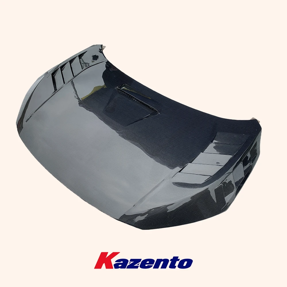 For Honda Civic 2016-2021 FC Carbon Fiber Vented Cooling Hood Bonnet KZ Style