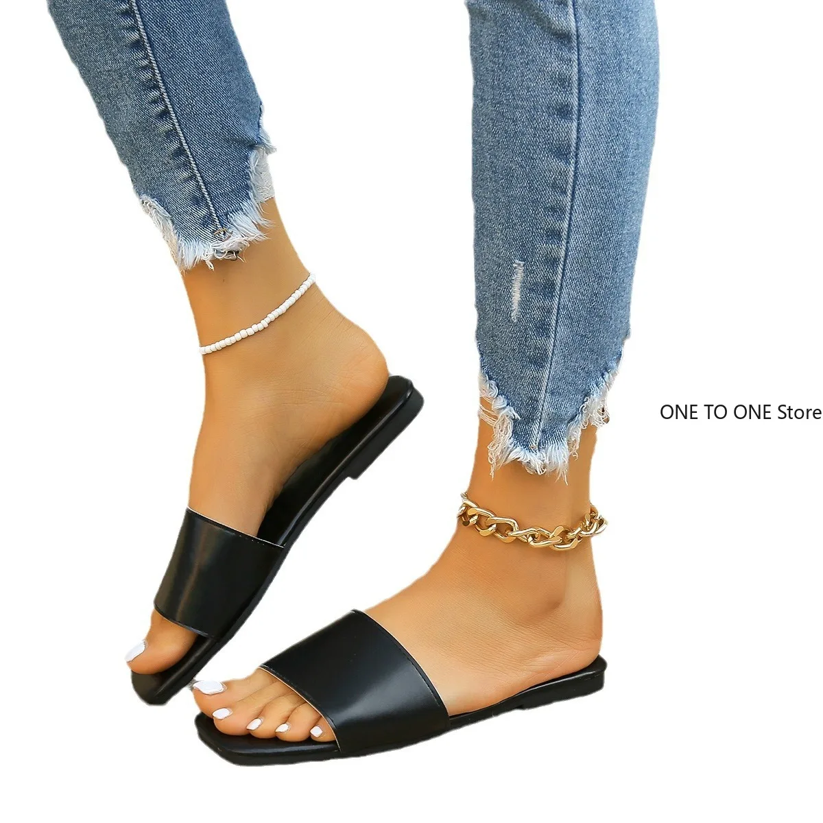 Pantofole Eva estive di nuova moda Pantofole estive da donna con suola spessa antiscivolo Pantofole da coppia per interni ed esterni per la casa Infradito da bagno Taglia grande43