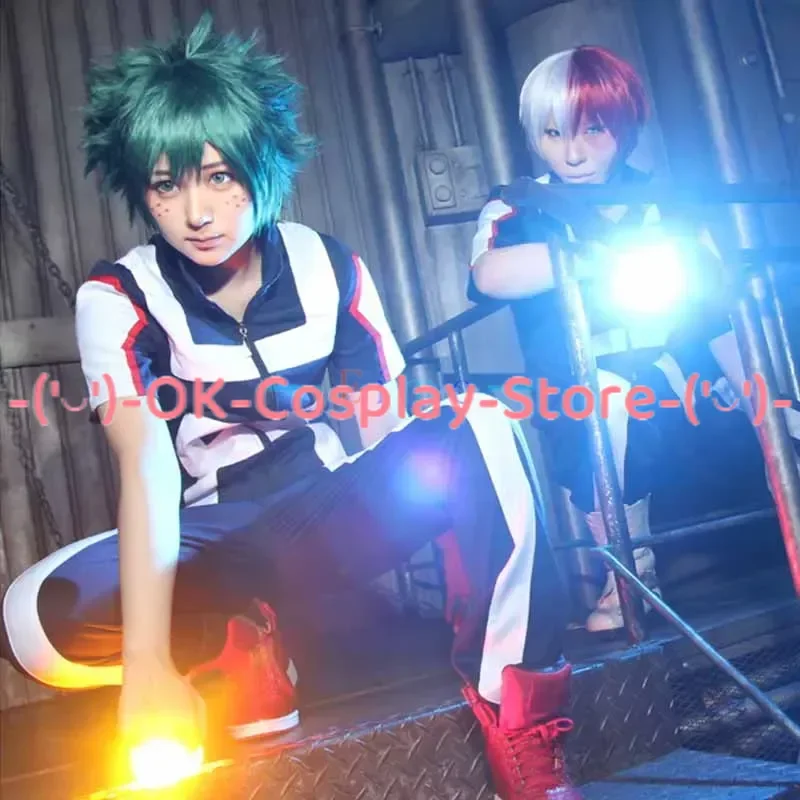 

Bakugou Katsuki/Iida Tenya/Todoroki Shouto Cosplay Costume Boku No Hero Academia Sportswear Tops+Pants