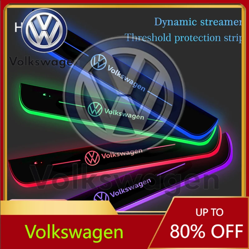 

Декоративные накладки на пороги с LED-подсветкой для автомобилей Volkswagen VW Passat, Tiguan, Golf, Bora