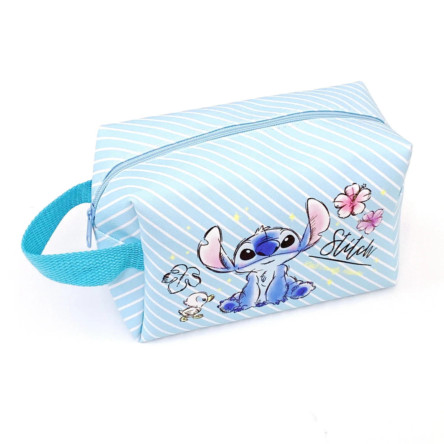 Stitch Disney Anime Lilo & Stitch Winnie The Pooh Cosmetic Bag Kawaii Stich Princess Makeup Cartoon Travel Storage Bag Girl Gift