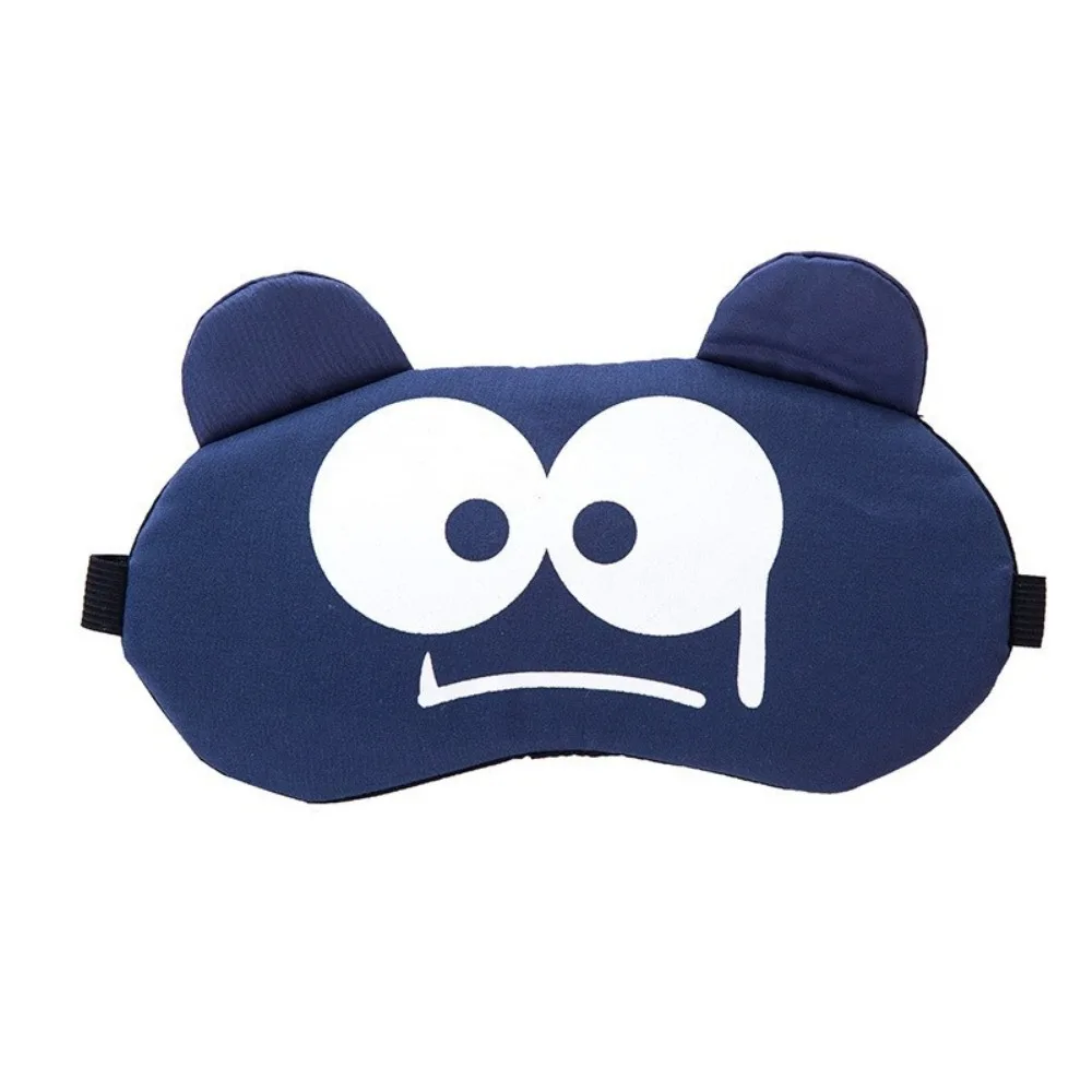 Cute Soft Sleep Eye Mask Lightweight Breathable Light-Blocking Eyeshade Removable Ice Pack Unisex Eye Cover On-The-Go