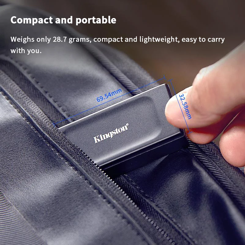 Kingston 1TB USB 3.2 Gen 2 Portable SSD (PSSD) XS1000 – 1050MB/s Transfer Speed, Compact & Stylish, External Storage for Laptops