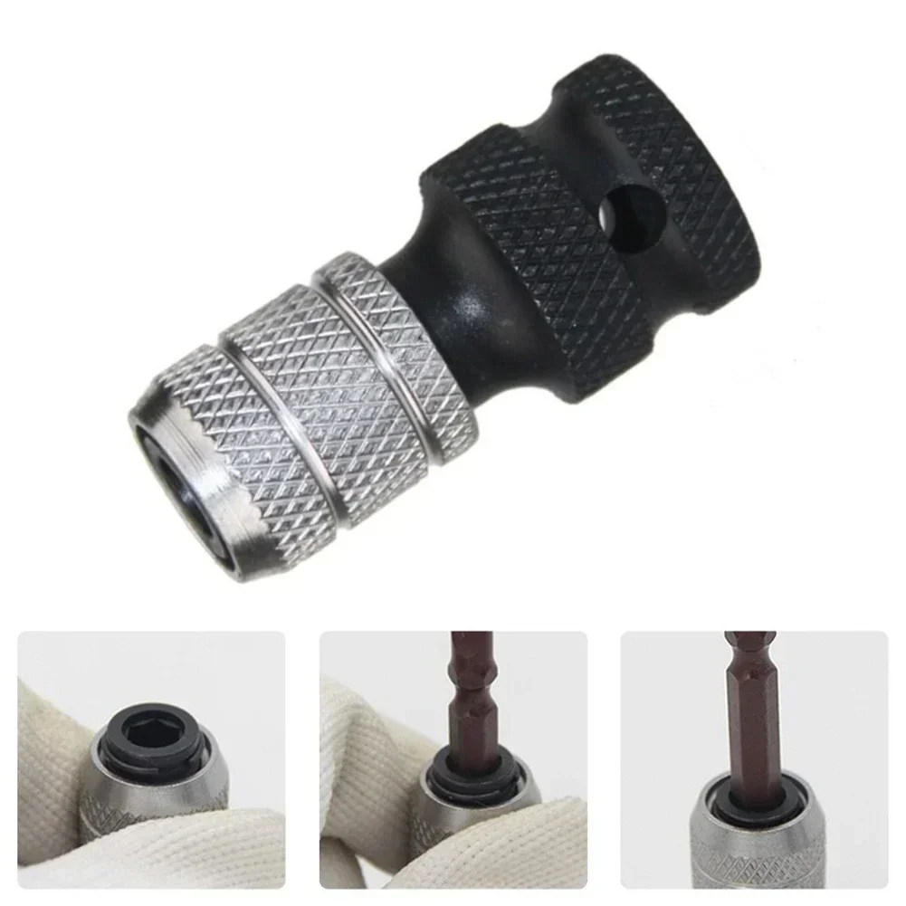 1/2inch Drive To 1/4inch Hex Drill Chuck Change Socket Adapter For  Wrench Household Electric Wrench Power Tool Accessories