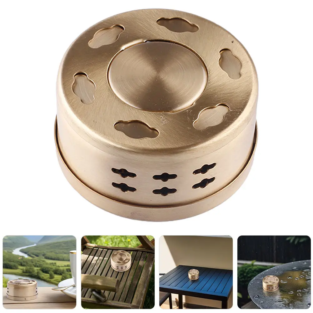 

Portable Thickened Brass Moxibustion Box Household Moxibustion Tool Adjustable Temperature Metal Burner Box for Home Travel Use