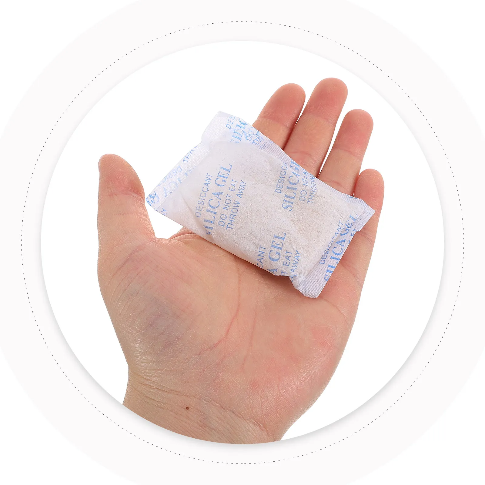 

50Pcs Silica Gel for Food Storage Desiccant Packs with Color Indicator Dry Humidity Absorber Portable for Books Electronics and