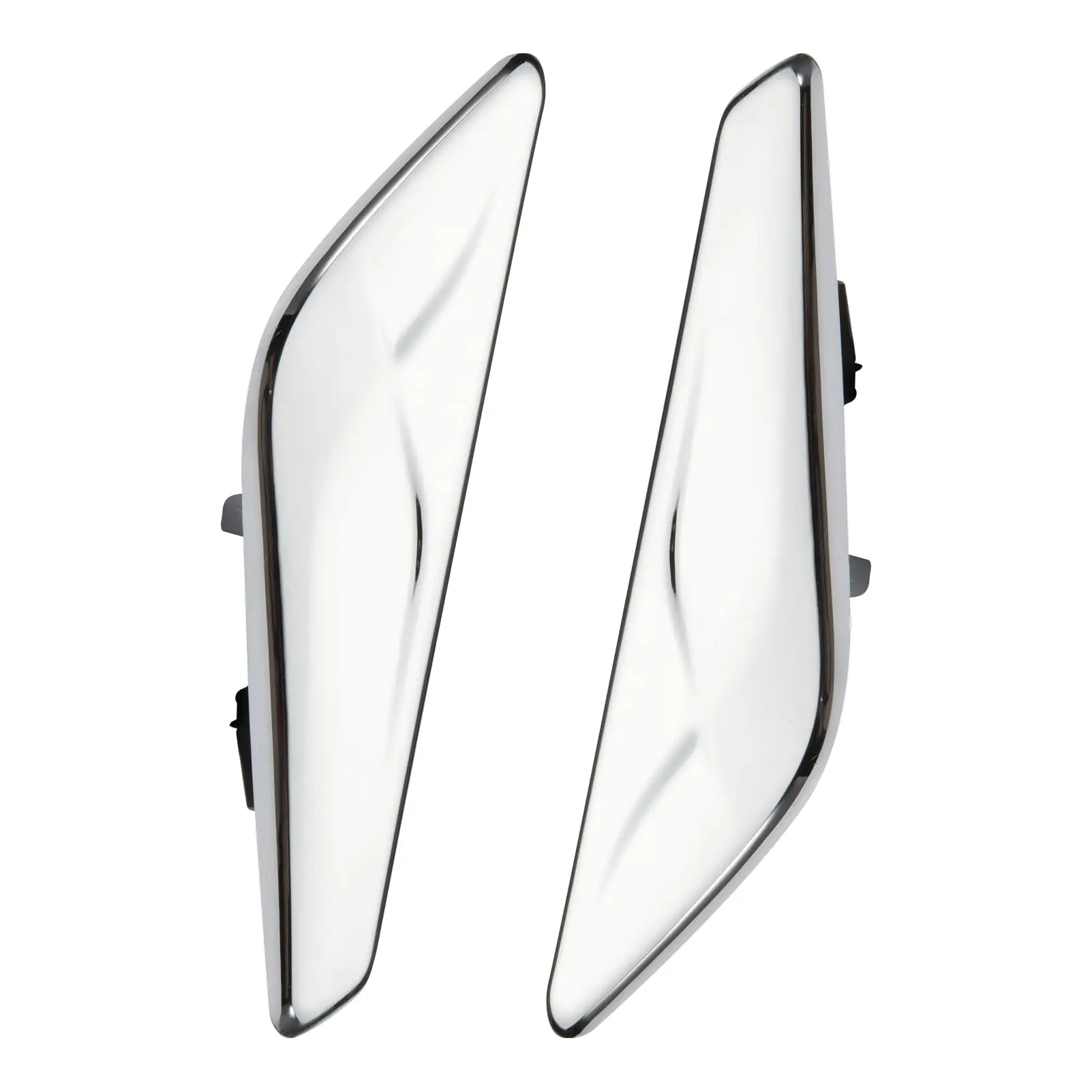 

2 PCS 51117338570 51117338569 Front Fender Chrome Finisher Trim Right Left Side Fits X3 F25 X4 F26 2013-2017 Replaces