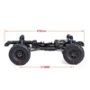 RCクローラー用アルミニウムフレームビルダー,313mmホイールベース,2スピード伝送35t 550,trx4用モーター,d90,diyアップグレード 4