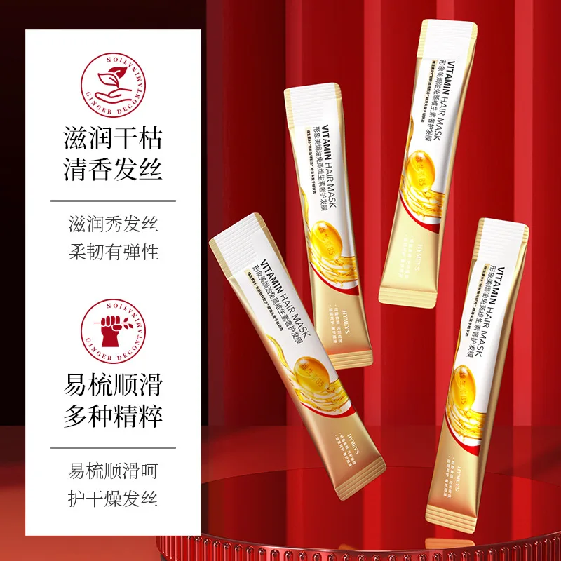 Keratin Hair Mask Repairing For Hair Damaged Maltreated Moisturizing Nourishing Repairing Hair Mask Hair Care Conditioner10ML*10