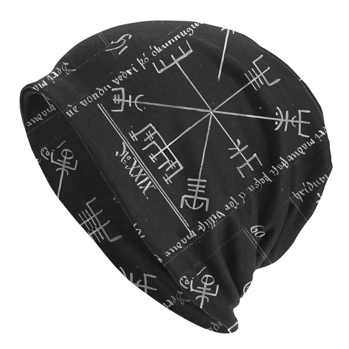 Bonnet Hats Men Women's Thin Skullies Beanies Hat Attestation Of Vegvisir In The Huld Manuscript Spring Warm Cap Caps