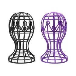 Lantern Shape Plastic Wig Stand Hat Cap Holder Foldable Multi-Purpose Wig Head Stand Storage Rack wig accessories