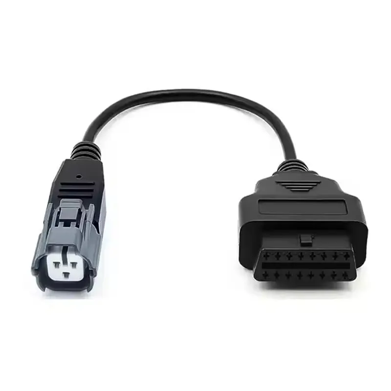 A03Z-For YDS System OBD2 Adapter For Outboard Engine 3 Pin To 16 Pin Diagnostic Cable