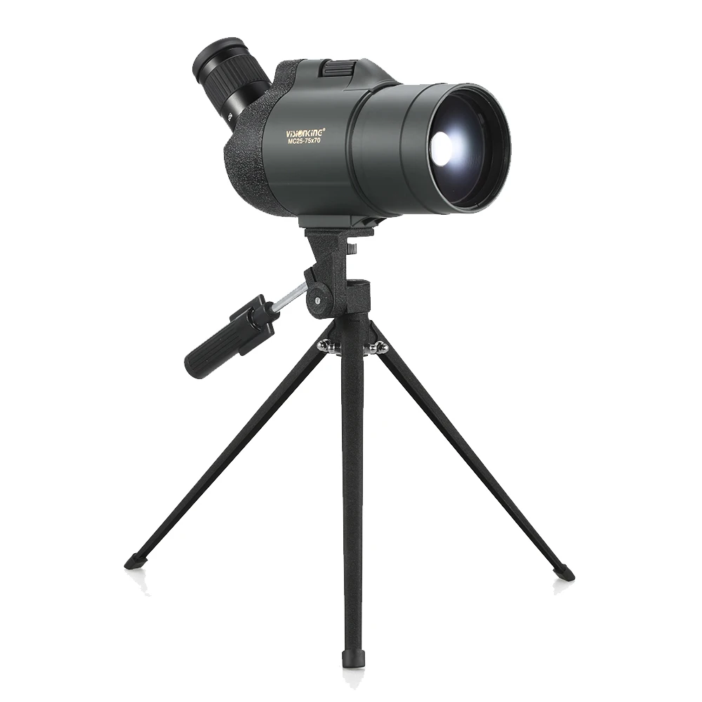Visionking 25-75x70 Telescope Spotting Scope Monoculars Long Reach View Powerful Camping Birdwatching Hunting Scope With Tripod