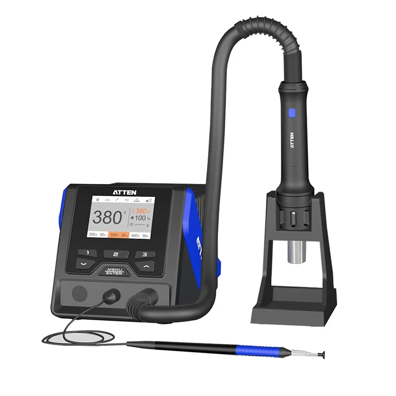 Wholesale ATTEN GT-1028 2 in 1  ligent Industrial IoT Hot Air Rework Station High Frequency Soldering Mobile Repair Tools