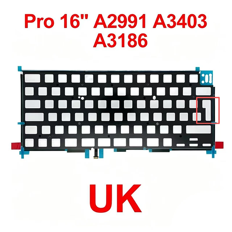 New Laptop Keyboard Backlight UK Big Enter key For MacBook Pro 16