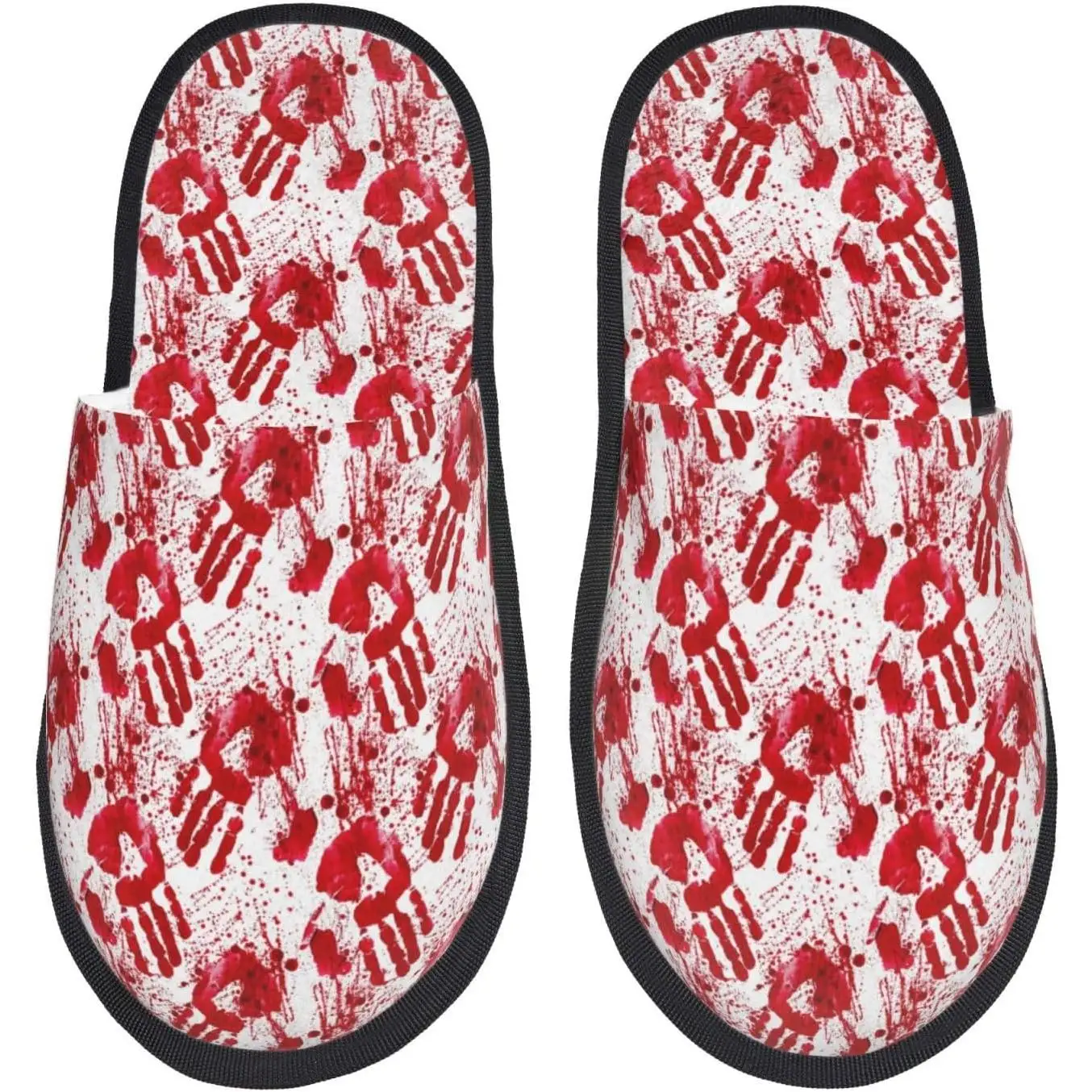 

Женские тапочки с принтом «Кровавая рука», домашняя меховая обувь, мужская парная обувь, теплые женские домашние и уличные плюшевые домашние тапочки