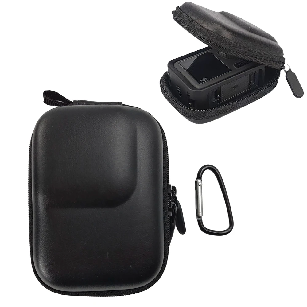 

Mini Carrying Case for DJI Osmo Action6 Body Bag with Carabiner, Portable Storage Bag Hard Protective Cover Camera Accessories