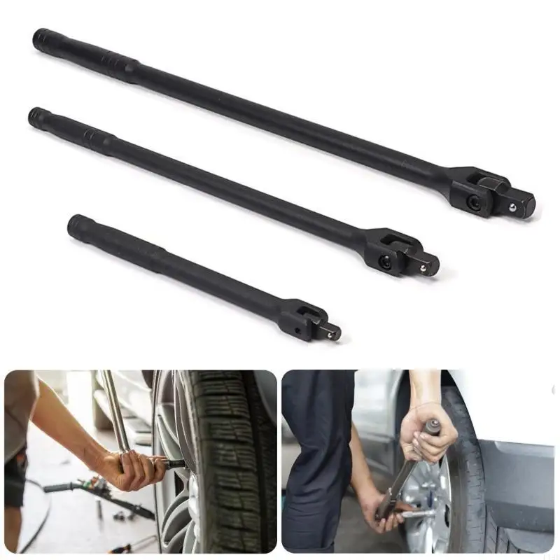 F19B Ergonomic Socket Wrench Set 3 Size for Comfortable Use in Workshop Garage Repair