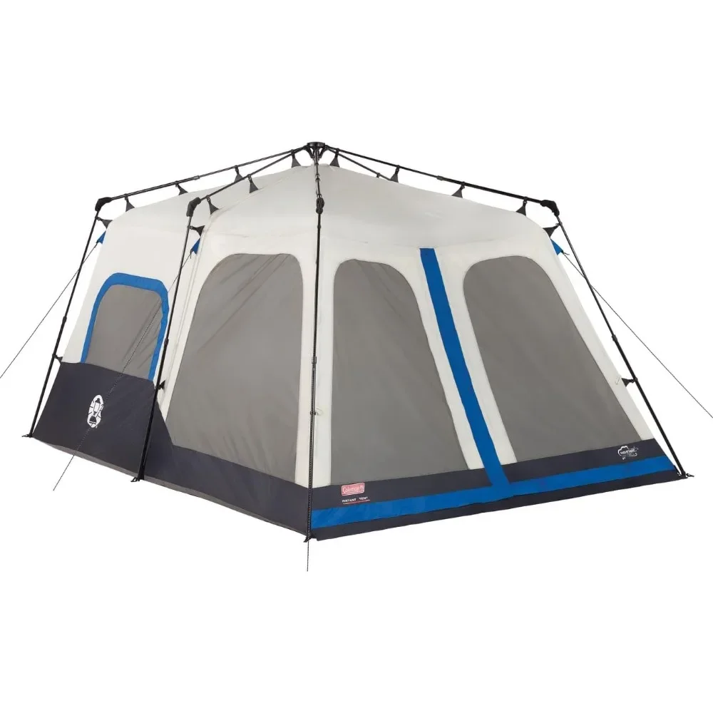 Camping Tent with Instant Setup, 4/6/8/10 Person Weatherproof Tent with WeatherTec Technology, Double-Thick Fabric,