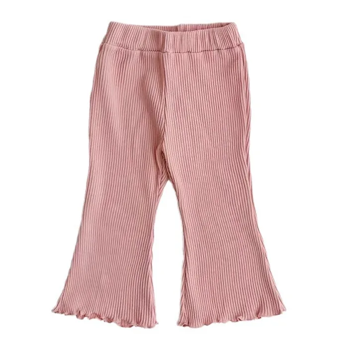 

Korean Children's Pants Ins Baby Clothing Fashion Flared Pants Baby Girl Spring and Autumn Versatile Fungus Edge Trousers