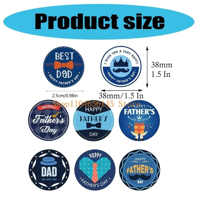 5aSD Round Dad Decal