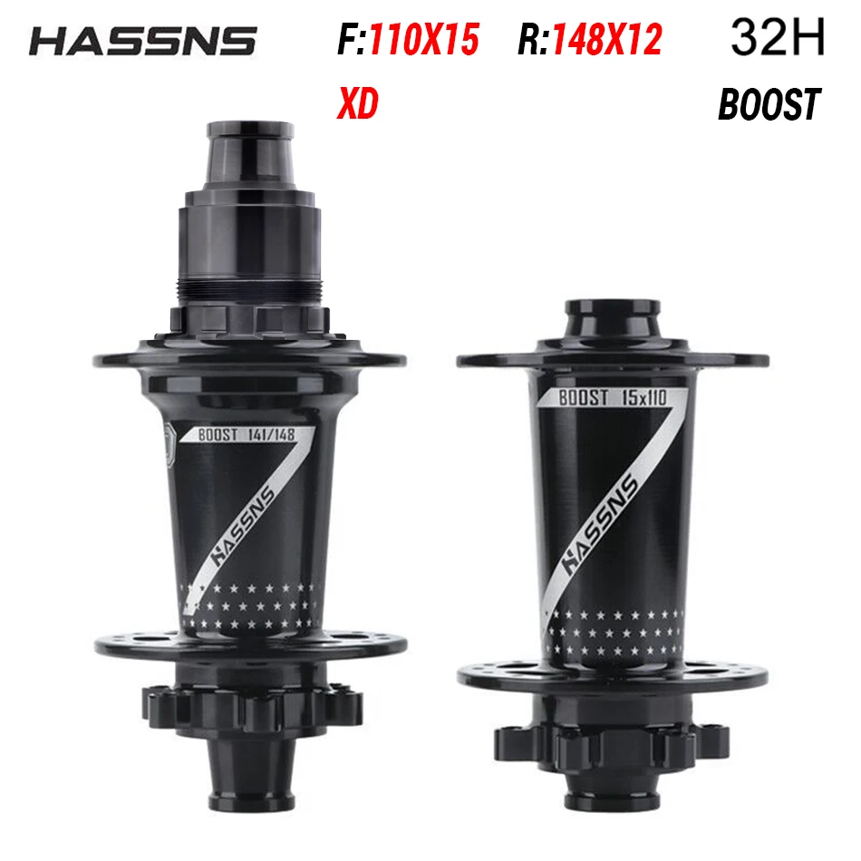 HASSNS PRO7 HG/XD/MS  Bicycle Hub 24/32Holes J-Bend Spokes THRU Axle 12X142/148MM   Sealed Bearing for  Mountain Bike Freehub