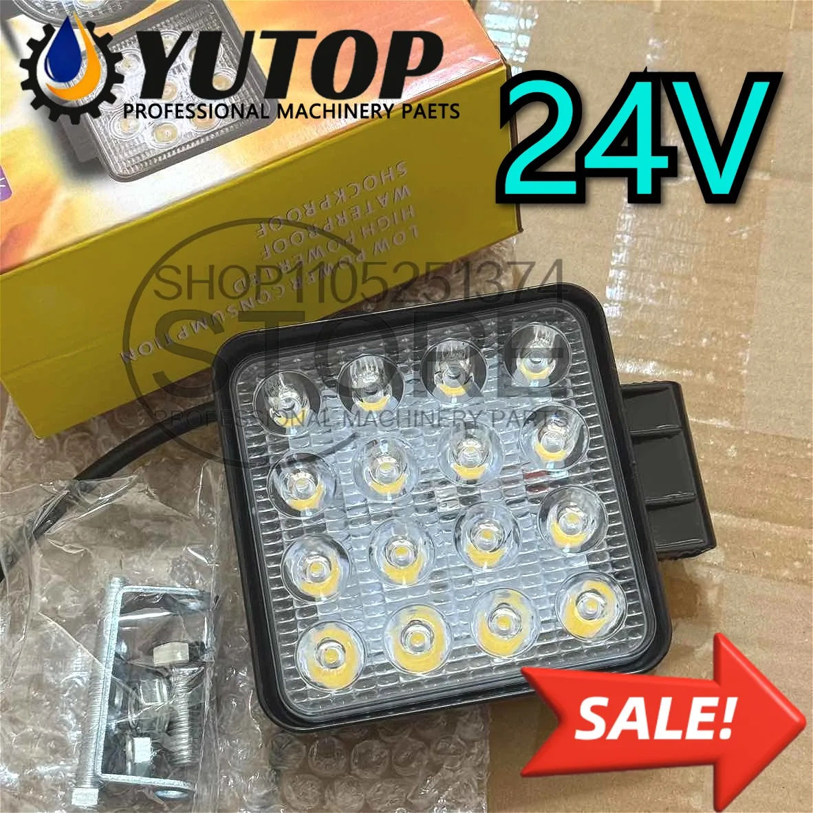 

Светодиодные фары 12/24В для экскаваторов Komatsu, грузовиков, погрузчиков, большие фары, запчасти