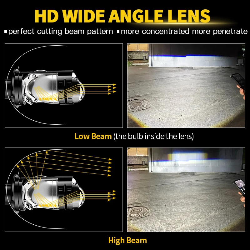 1X ل Ducati تشويش إذاعي 800 دراجة نارية H4 HS1 LED عدسة المصابيح الأمامية التحديثية اكسسوارات أيقونة كامل خنق المتسابق الصحراء زلاجات #3