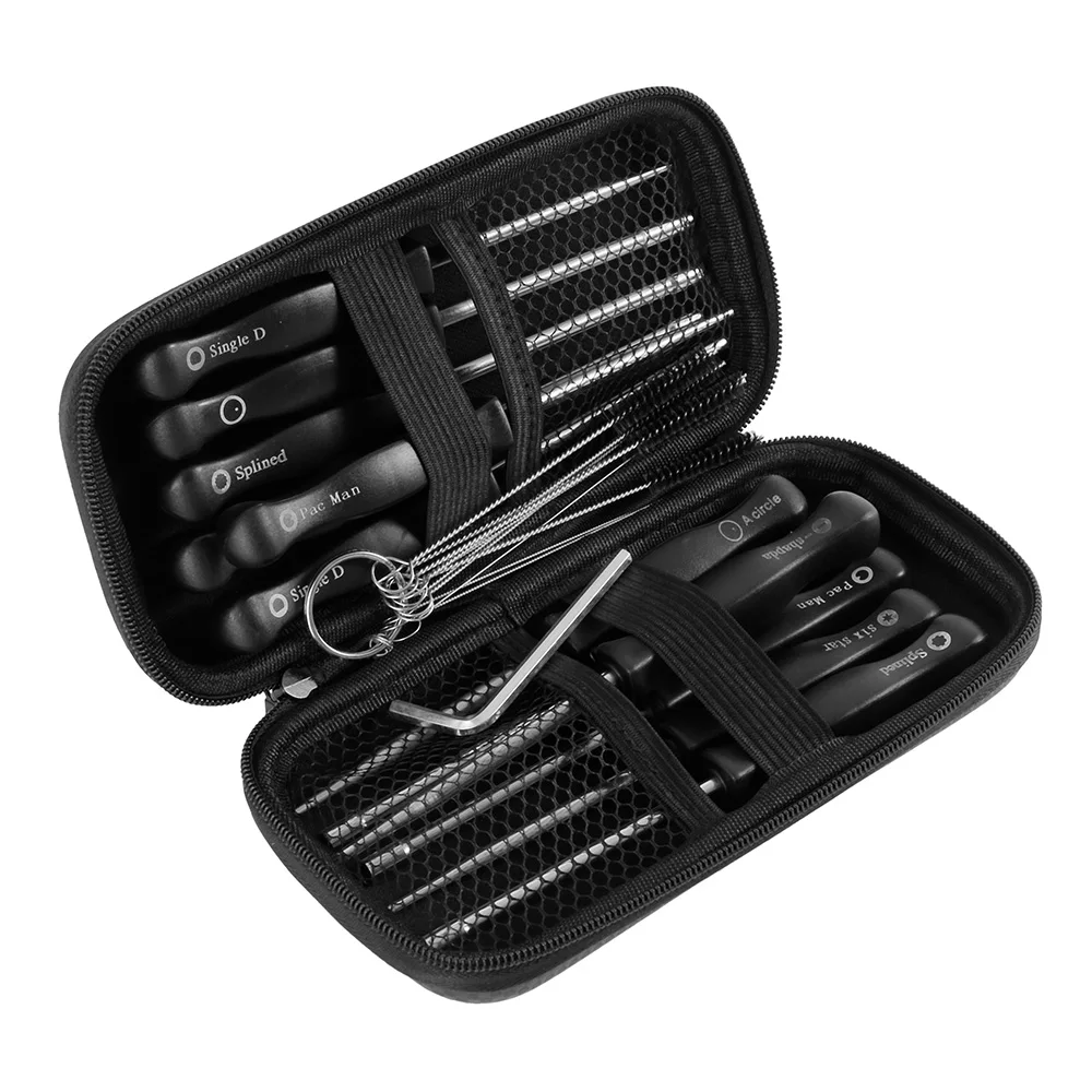 25Pcs Carburetor Screwdriver Adjustment Cleaning Brush Tool Set Kit for 2-Cycle Small Engine Trimmer Weedeater Chainsaw