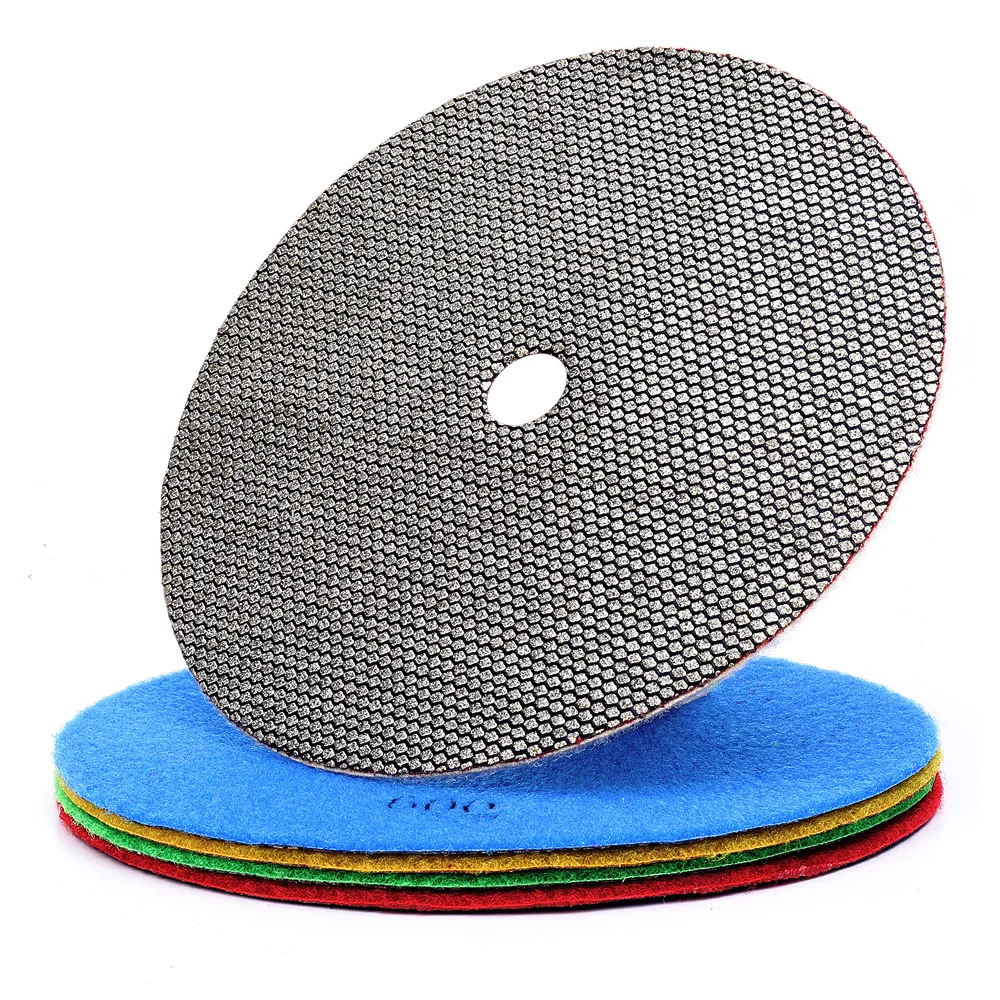 180mm Glass Electroplated Diamond Polishing Pads Hand Polishing Pads Quick And Shart Sanding Of Glass Concrete Stone Surfaces