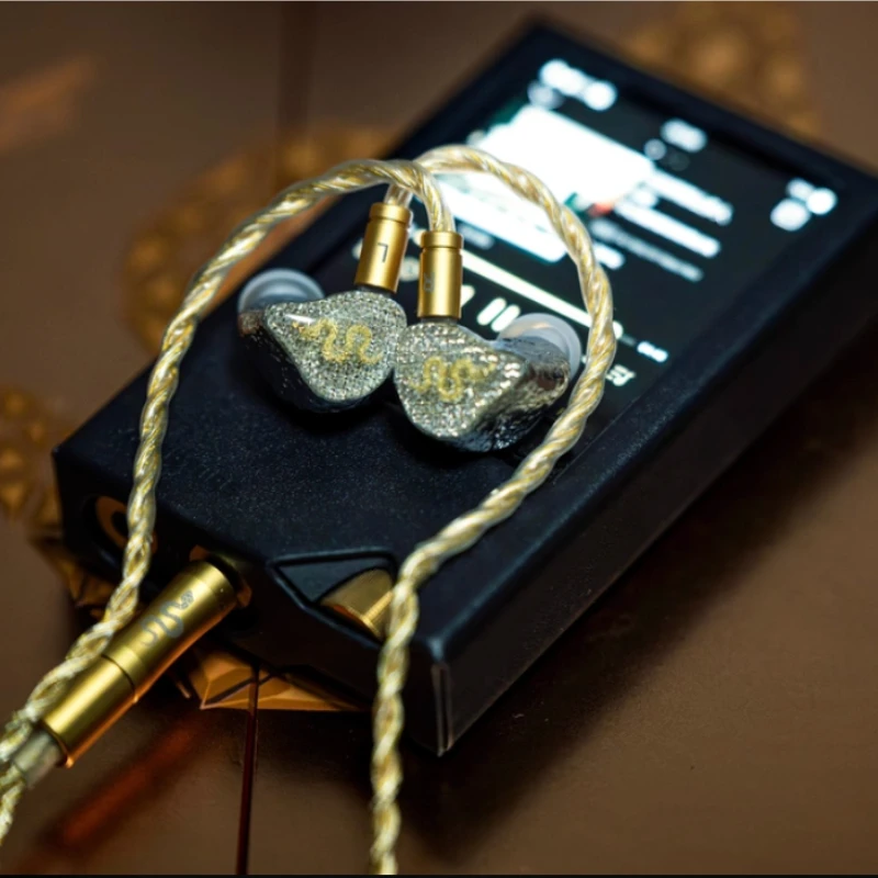 Silver Angel Gold Snake 2 Second Generation HIFI Earphones SPA-Limited Edition Rich Vocals Limited Edition HIFI Wired Headphones