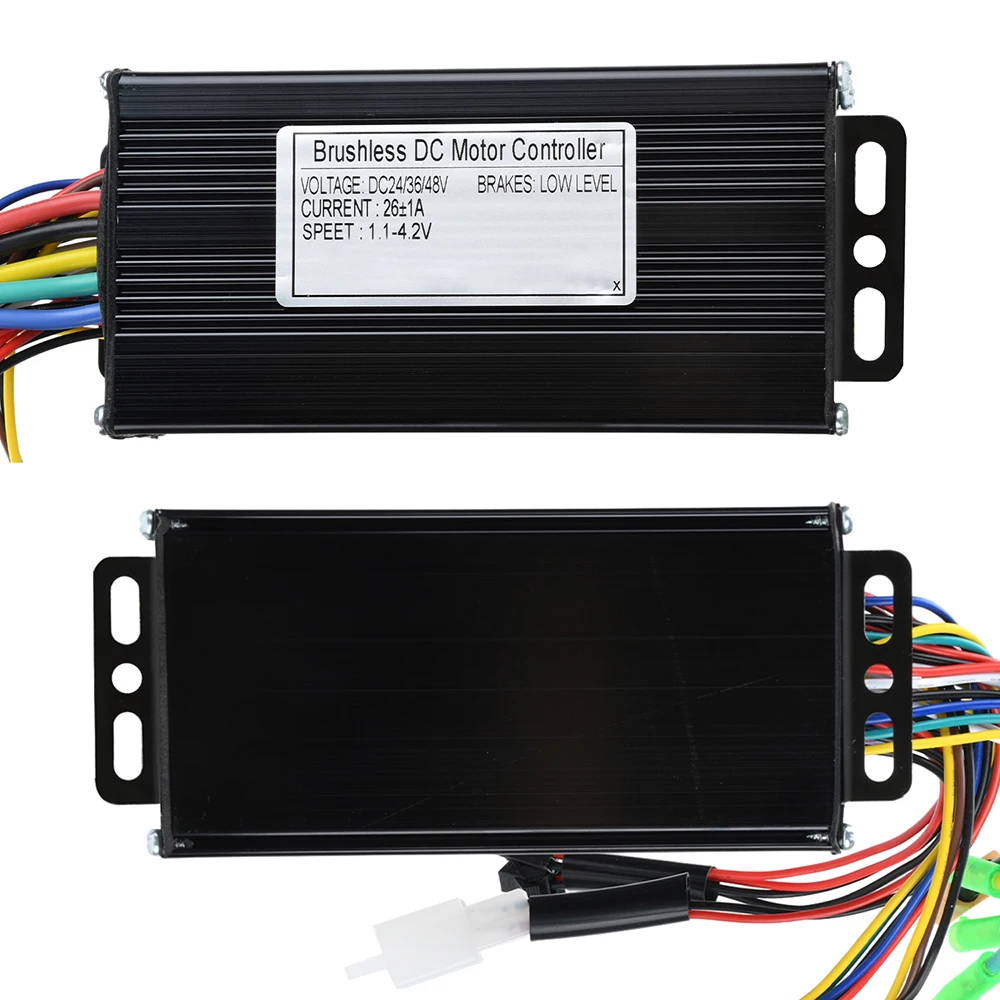 

DC 24V/36/48V E-bike Sine Wave 26A 500/750W Three Mode Brushless Controller For Electric Bicycle Tricycle Ebike E-Scooter Parts