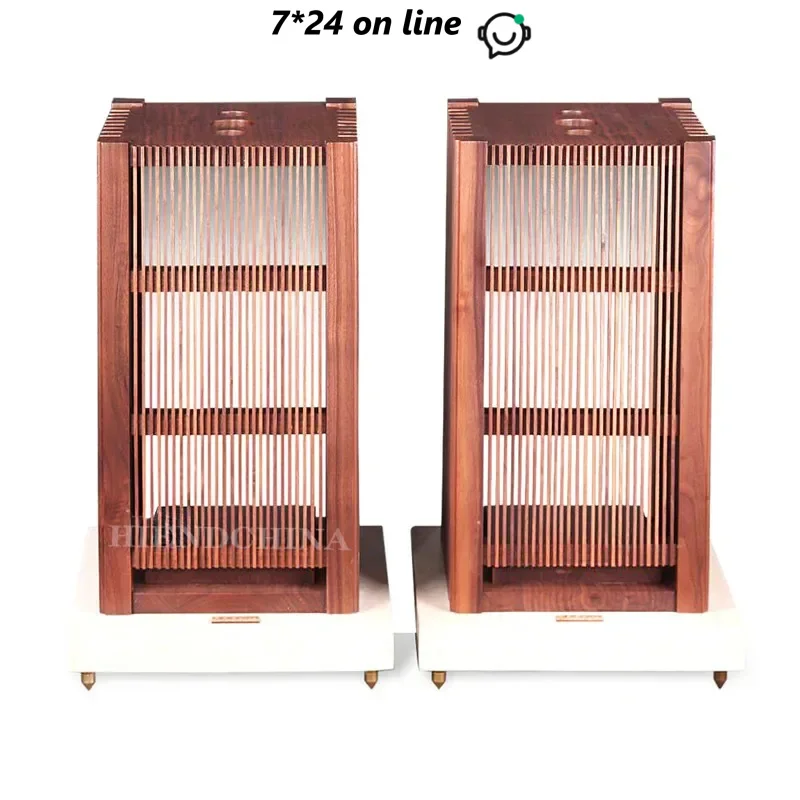 S-003 TFW-5 Black Walnut Solid Wood Speaker Stand Speaker Stand Speaker Stand Bookshelf Box Stand