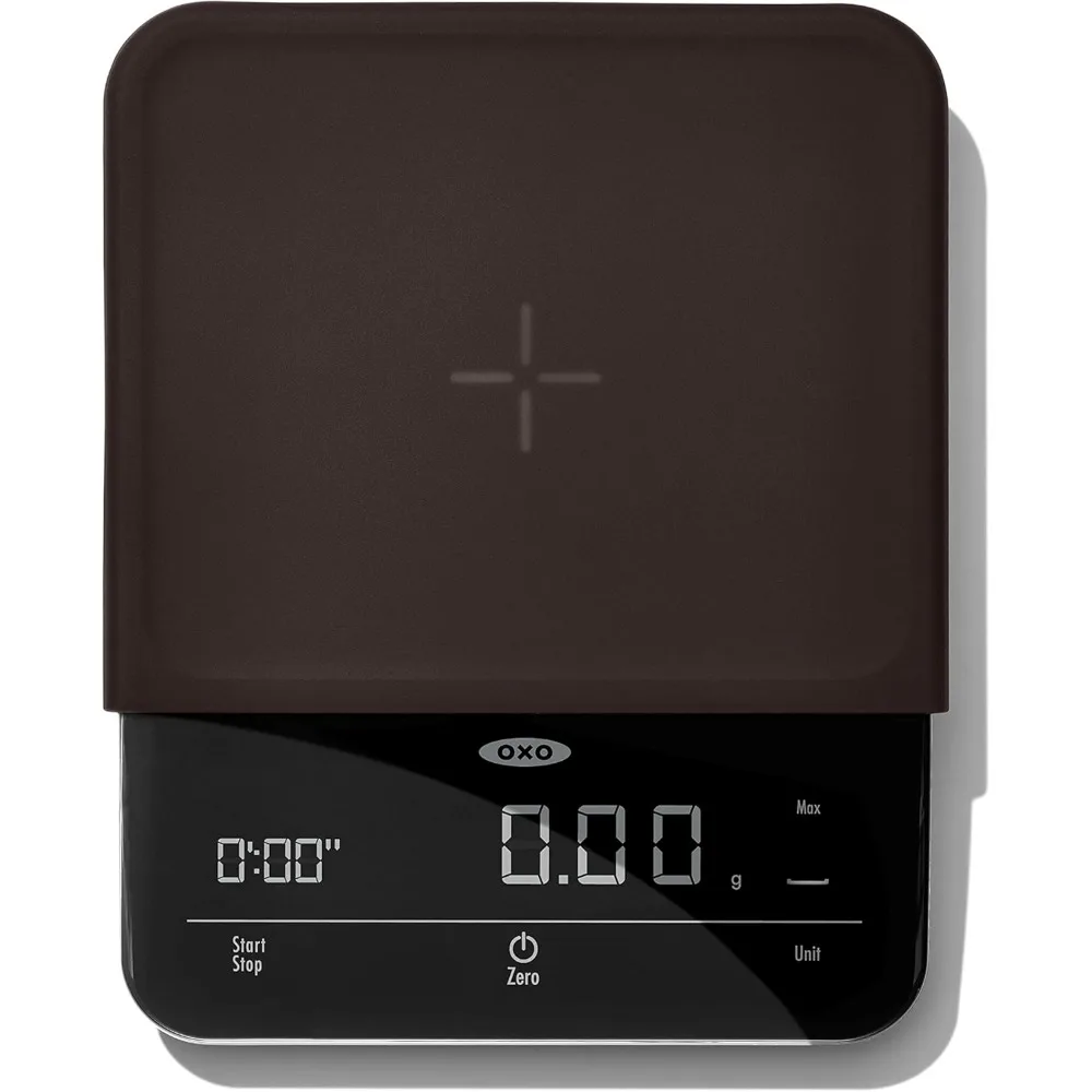 

6 Lb. Precision Coffee Scale with Timer, Black - Accurate Pour-Over Brewing Tool