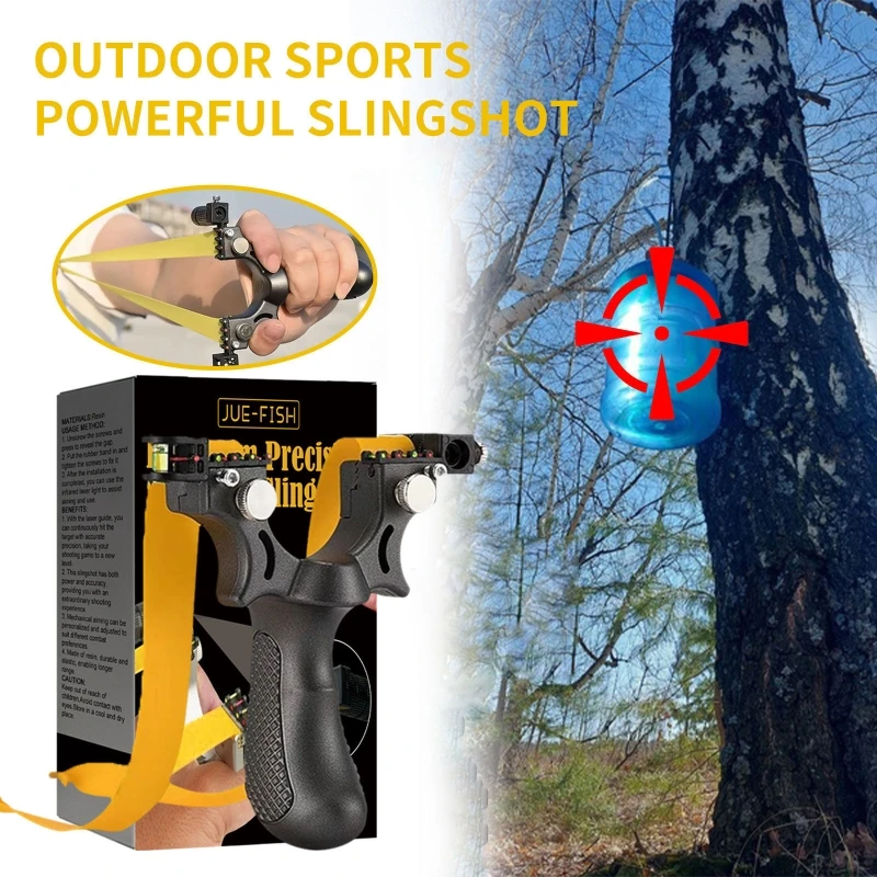 ปรับ Slingshots อุปกรณ์ล่าสัตว์ตกปลา Aming อุปกรณ์ยางสำหรับผจญภัยกลางแจ้ง Camping N84E