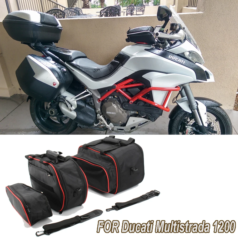 For Ducati Multistrada 1200 from 2015 1260/950 S from 2017 Motorcycle Storage Bag Luggage Bags Side Box Bag Inner Bag Bushing