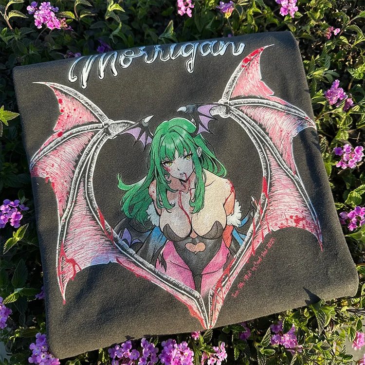 Demon Warrior Moraghan Hot-Weather Stylish Short-Sleeved T-Shirt for Girls