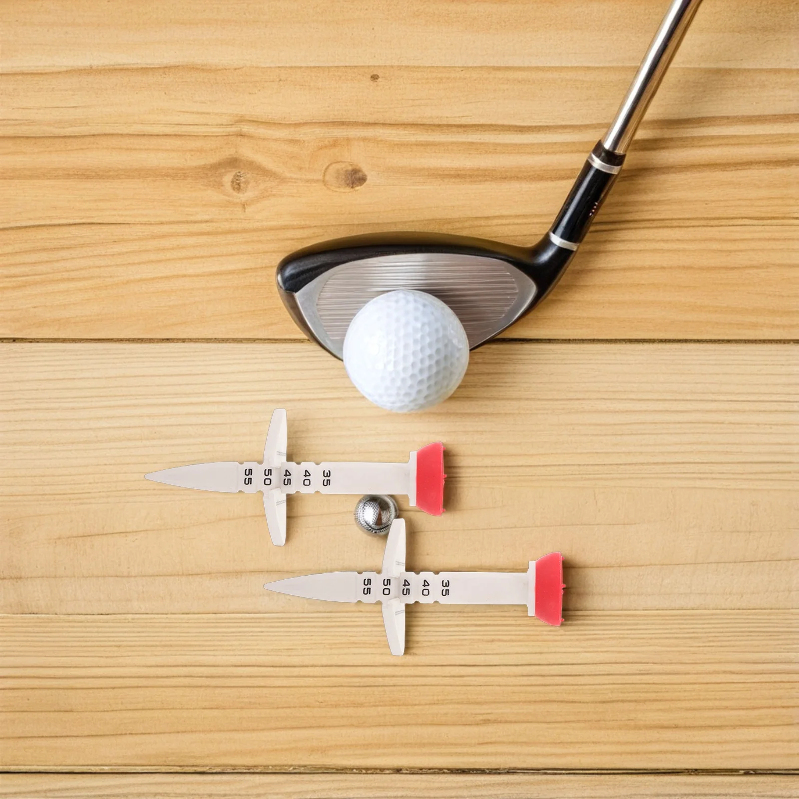 

6pcs Golf Tees Adjustable Height Elevator For Driving Range Practice Simulator Use All Season Training Equipment Reusable