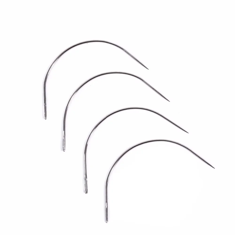 

50Pcs Hair Weaving Needles 9cm Curved Wig Sewing Needles C Shape Weaving Needles C-Type Needles of Weaving